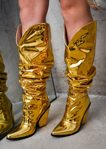 Gold Boots